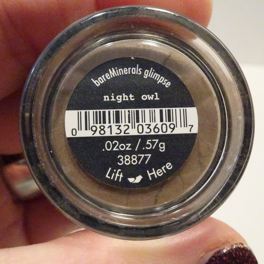 i.d. bareMinerals Glimpse Loose Powder Night Owl .02 oz .57 g NEW Eyeshadow